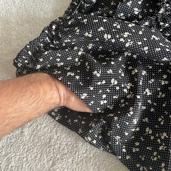 Vintage Ditzy floral printed cropped wide leg pants - Picture 7 of 13